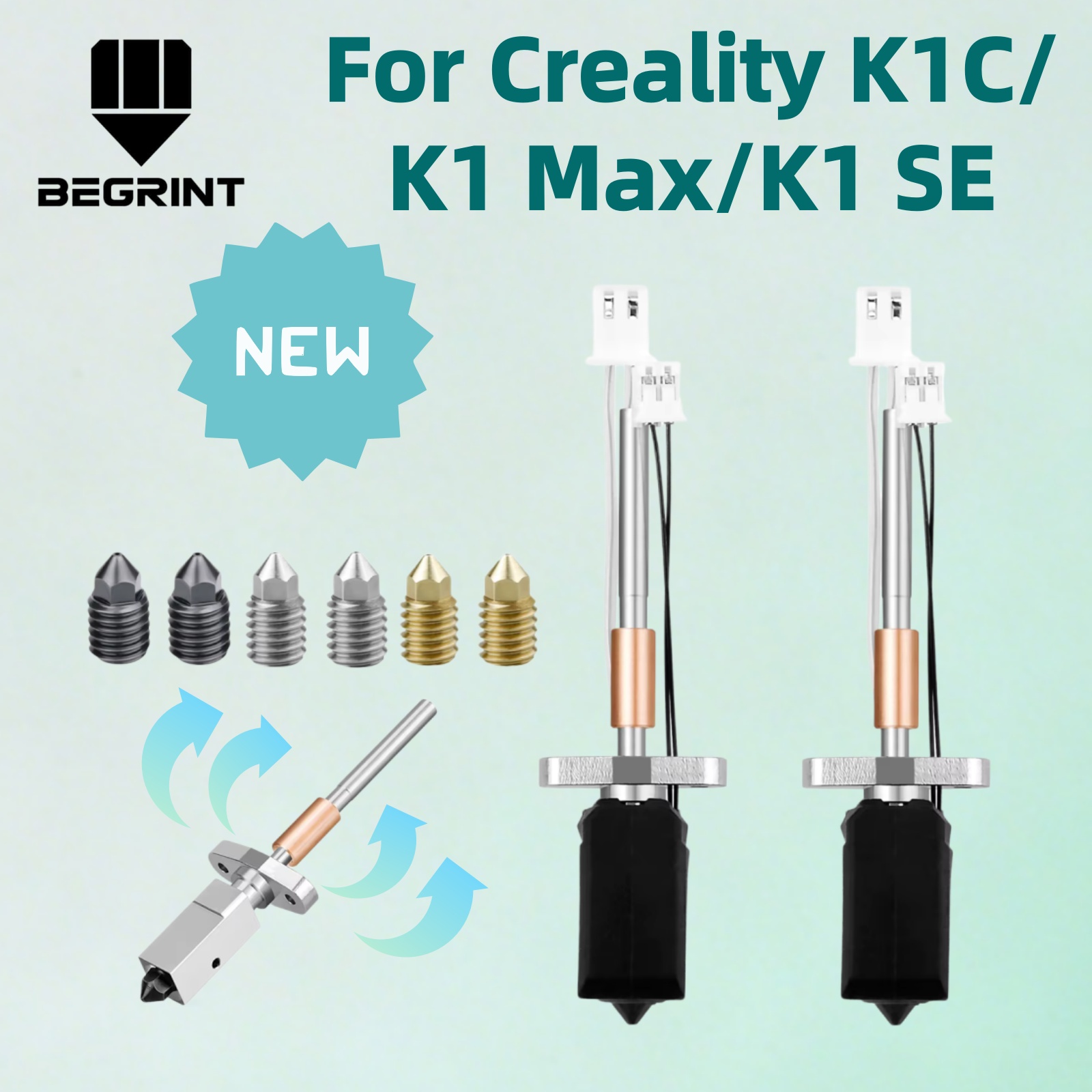 High Flow Ceramic Hotend - Latest Ceramic Heating Block Kit for