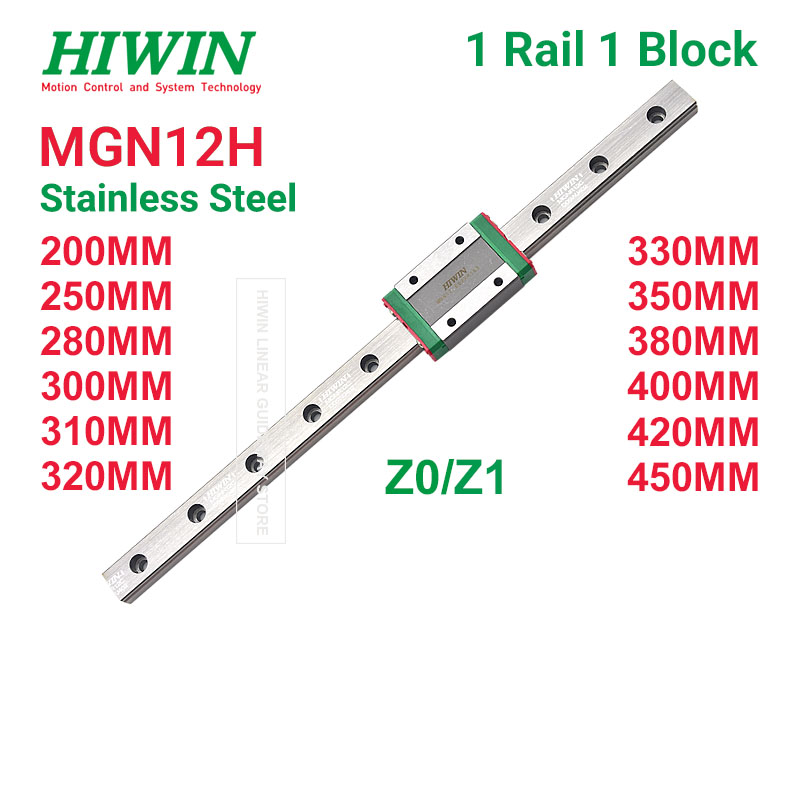 HIWIN MGN12H Z1 Z0 HIWIN MGN12 - огляд і ціна Linear Rail Mgn12H Set