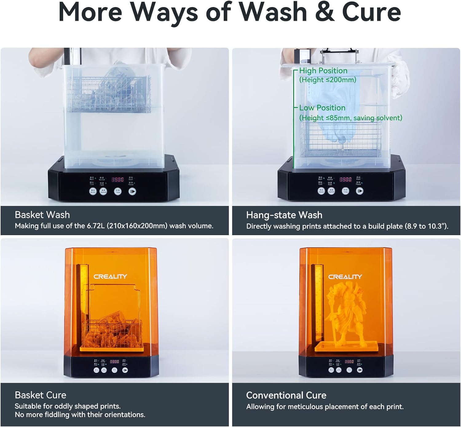 CREALITY UW-03 3D Printer Resi - огляд і ціна Large Resin Wash And Cure Station