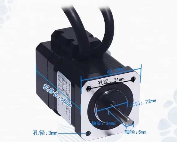 Nema17  42 Hybrid Closed-Loop  - огляд і ціна Closed Loop Stepper Motor Nema 17
