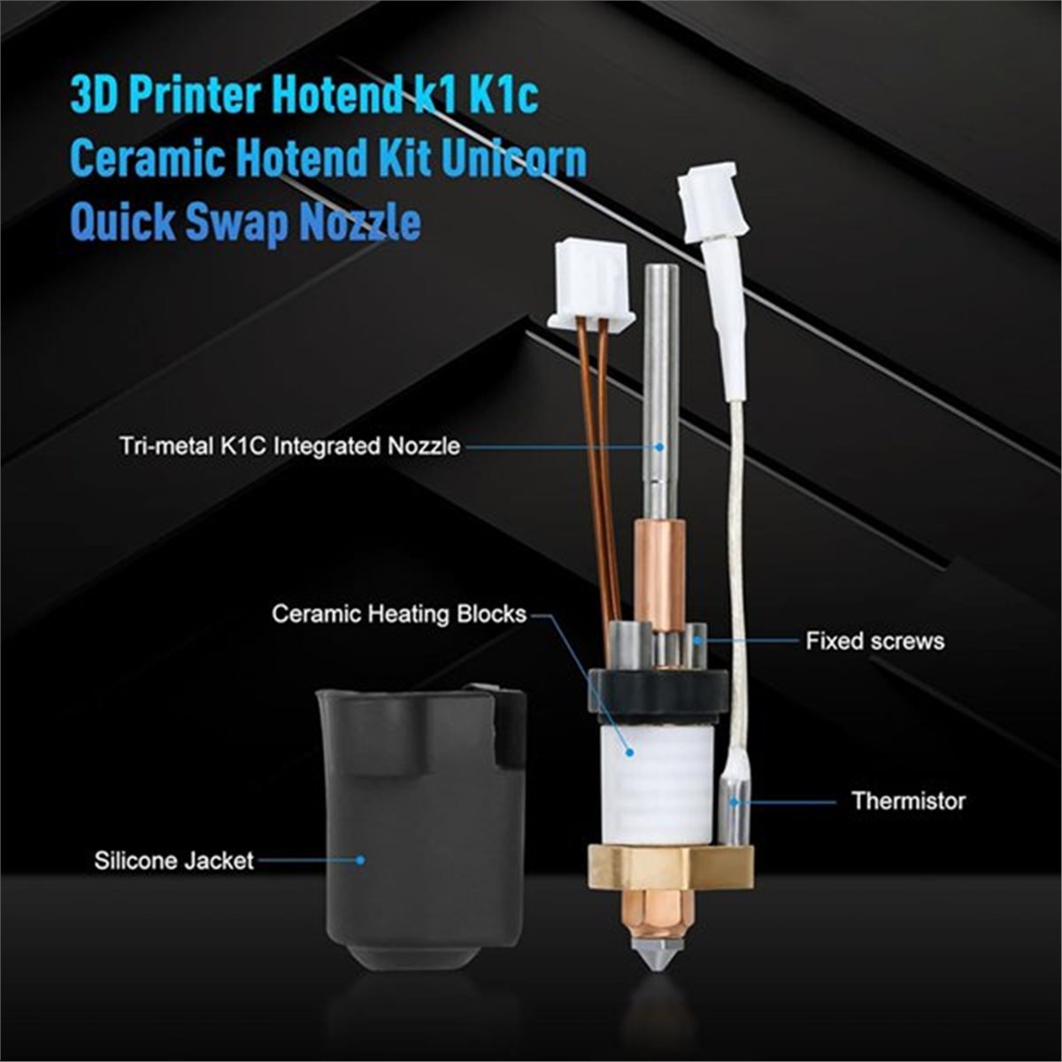 L70A For Creality K1C/K1MAX Ho - огляд і ціна High Flow Ceramic Hotend
