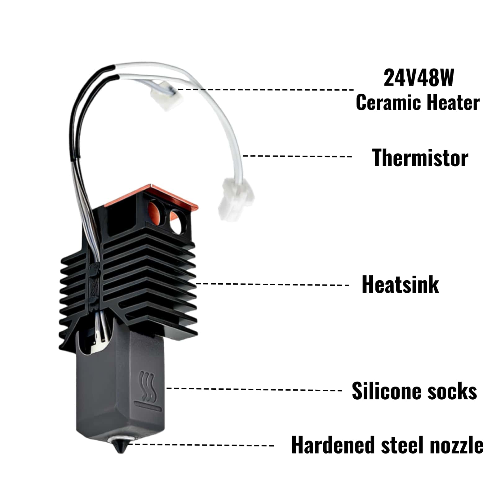 For Snapmaker U1 Hotend 24V 48 - огляд і ціна High Flow Ceramic Hotend