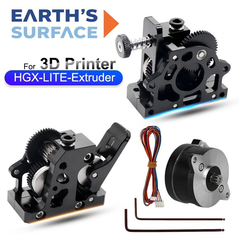 HGX LITE Dual Gear Hard Steel  - огляд і ціна Direct Drive Dual Gear Extruder High Speed